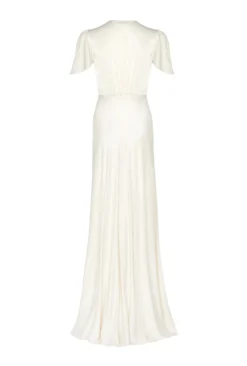Delphine Satin Maxi Dress Ivory -KILA Clothing Shop DF46CA M12 21866 650px 964px