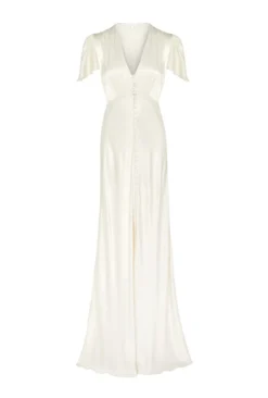Delphine Satin Maxi Dress Ivory -KILA Clothing Shop DF46CA M12 21867 650px 964px