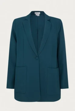 Wren Crepe Blazer Petrol Green 10 Wren Crepe Blazer Petrol Green -KILA Clothing Shop J05G002 K72 25919 650px 964px