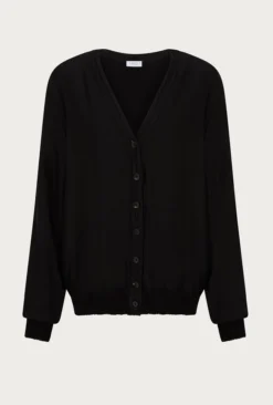 Mia Satin Bomber Jacket Black -KILA Clothing Shop J06G001 A01 27155 650px 964px