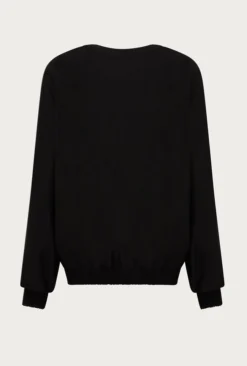 Mia Satin Bomber Jacket Black -KILA Clothing Shop J06G001 A01 27156 650px 964px