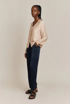 Mia Satin Bomber Jacket Stone -KILA Clothing Shop J06G001 N04 26940 650px 964px