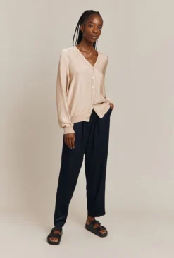 Mia Satin Bomber Jacket Stone -KILA Clothing Shop J06G001 N04 26941 650px 964px