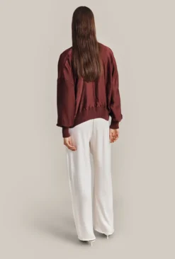 Anouk Satin Bomber Jacket Russet -KILA Clothing Shop J07G004 G20 29084 650px 964px