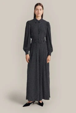 Flora Crepe Jumpsuit Black Spot