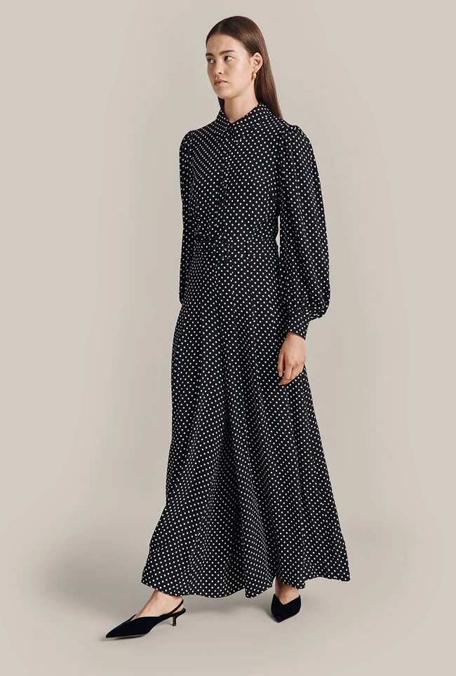 Flora Crepe Jumpsuit Black Spot 2 Flora Crepe Jumpsuit Black Spot - Image 2