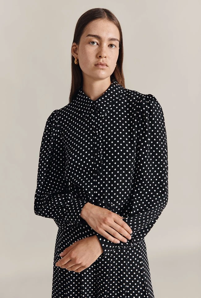 Flora Crepe Jumpsuit Black Spot 3 Flora Crepe Jumpsuit Black Spot - Image 3