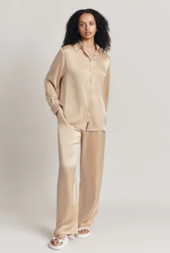 Imogen Satin Wide Leg Trouser Stone 9 Imogen Satin Wide Leg Trouser Stone -KILA Clothing Shop P06G003A N04 28060 650px 964px