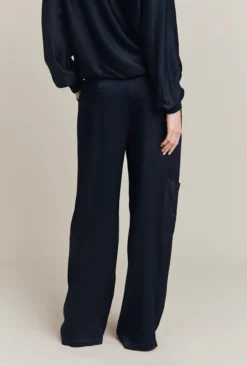 Aurora Satin Cargo Trousers Navy 17 Aurora Satin Cargo Trousers Navy -KILA Clothing Shop P06G005 K10 26589 650px 964px