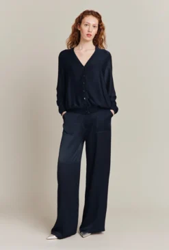 Aurora Satin Cargo Trousers Navy 15 Aurora Satin Cargo Trousers Navy -KILA Clothing Shop P06G005 K10 26590 650px 964px