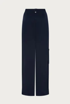 Aurora Satin Cargo Trousers Navy 19 Aurora Satin Cargo Trousers Navy -KILA Clothing Shop P06G005 K10 27147 650px 964px