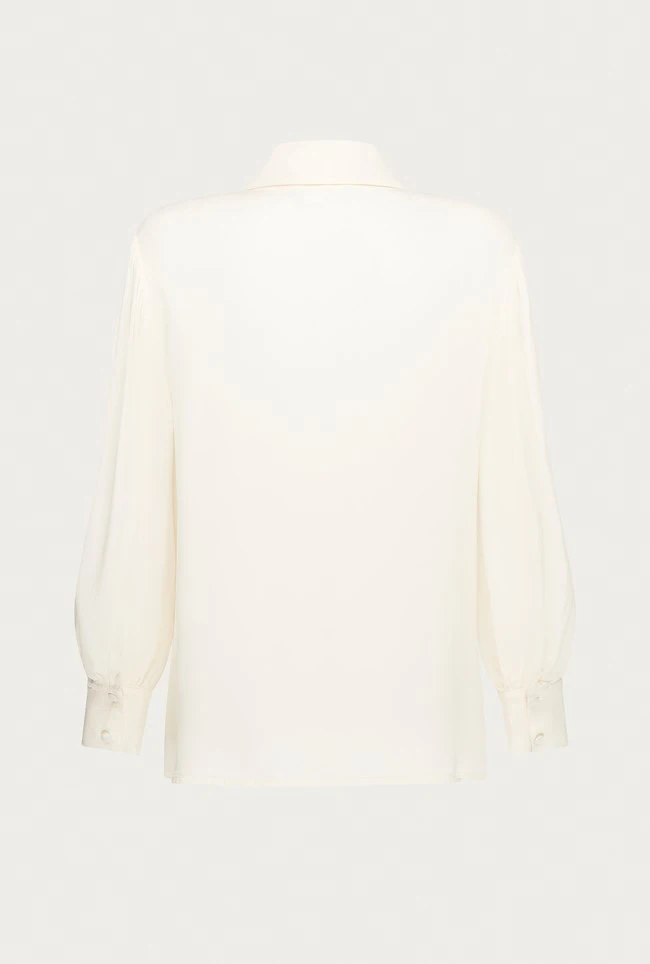 Ayla Crepe Blouse Ivory 6 Ayla Crepe Blouse Ivory - Image 6