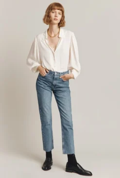 Ayla Crepe Blouse Ivory 9 Ayla Crepe Blouse Ivory -KILA Clothing Shop Q05G005 M12 25255 650px 964px