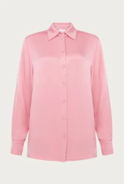 Ellie Satin Shirt Pink -KILA Clothing Shop Q06G007A H44 27248 650px 964px