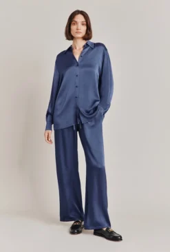 Ellie Satin Shirt Dark Blue 8 Ellie Satin Shirt Dark Blue -KILA Clothing Shop Q06G007A K74 28577 650px 964px