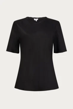 Ivy Satin Top Black -KILA Clothing Shop Q06G008A A01 26542 650px 964px