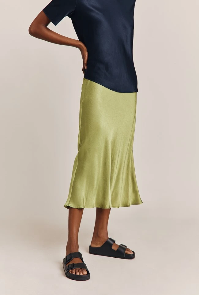 Ivy Satin Top Navy 5 Ivy Satin Top Navy - Image 5