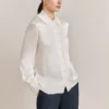 Lily Satin Blouse Ivory