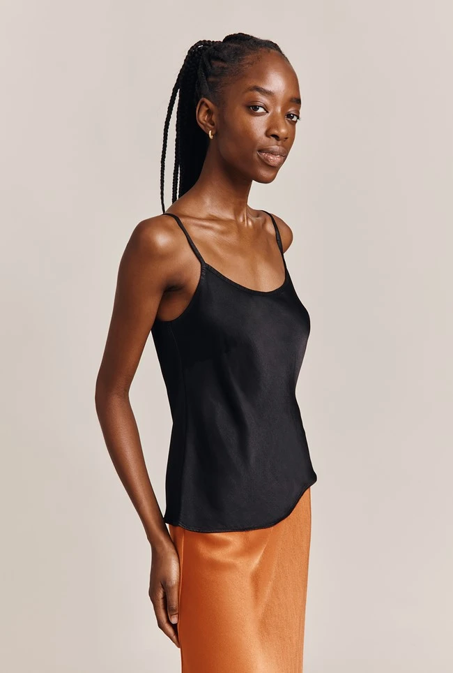 Jana Satin Cami Top Black 1 Jana Satin Cami Top Black
