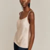 Jana Satin Cami Top Stone