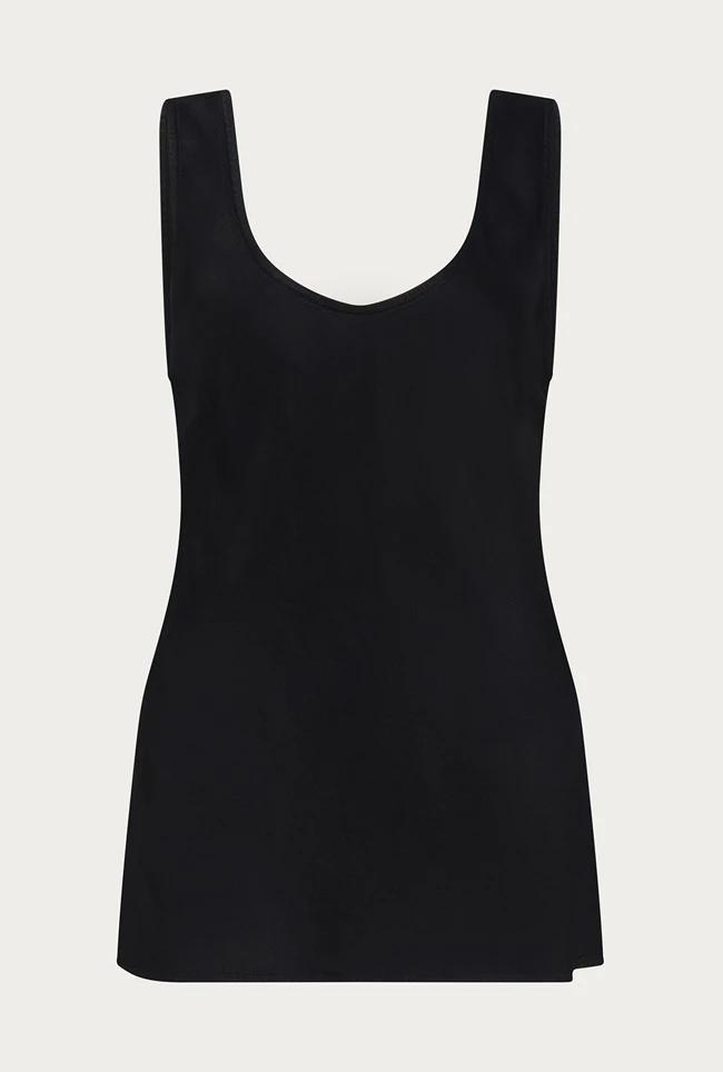 Margot Satin Top Black 4 Margot Satin Top Black - Image 4