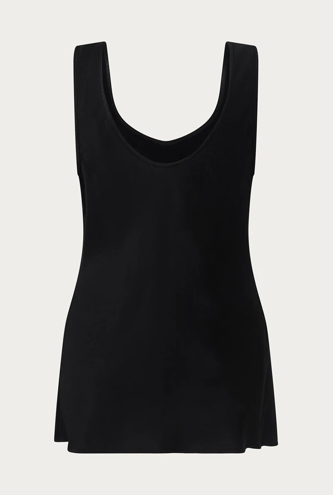 Margot Satin Top Black 5 Margot Satin Top Black - Image 5