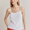 Holly Crepe Cami Top White