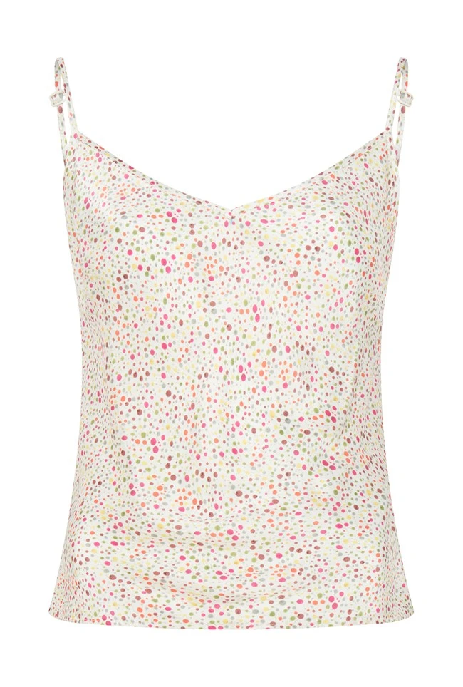 Grace Satin Cami Top Cream Bubble 6 Grace Satin Cami Top Cream Bubble - Image 6