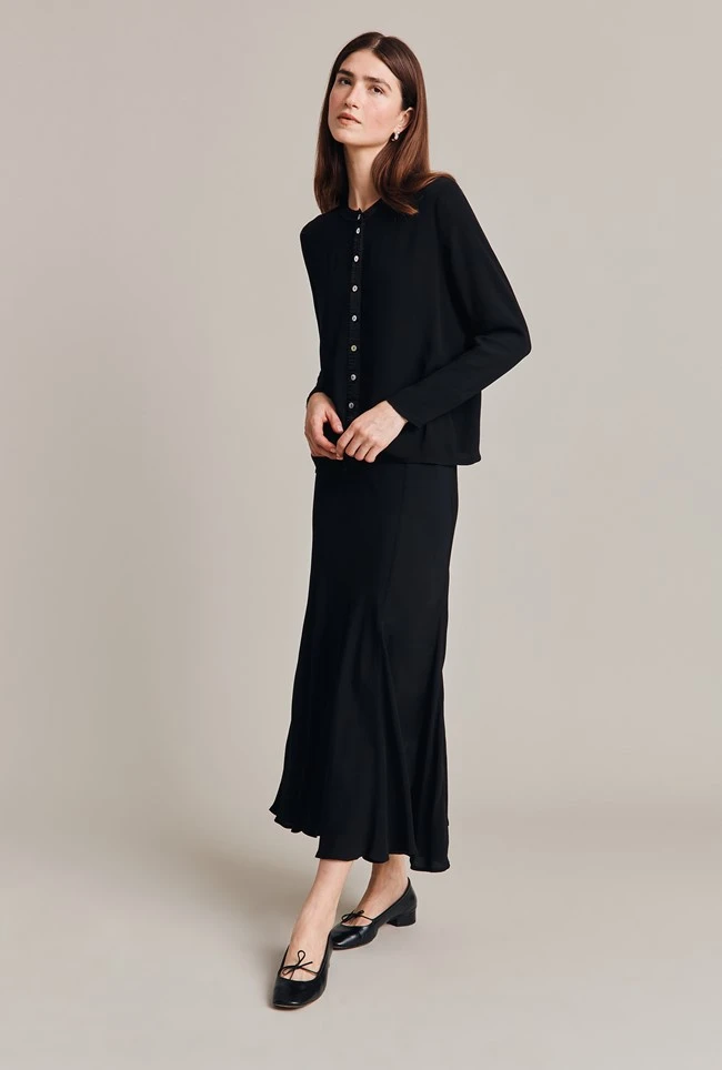 Alena Black Crepe Blouse Black 4 Alena Black Crepe Blouse Black - Image 4