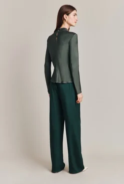 Mika Satin Turtleneck Top Dark Sage 9 Mika Satin Turtleneck Top Dark Sage -KILA Clothing Shop Q07G002 J11 28820 650px 964px