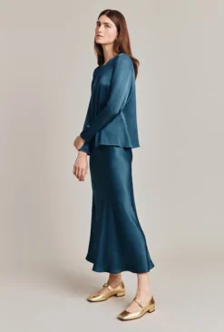 Luna Satin Slip Skirt Dark Denim 6 Luna Satin Slip Skirt Dark Denim -KILA Clothing Shop S05G002A K04 28654 650px 964px