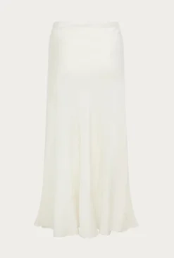 Luna Satin Slip Skirt Ivory -KILA Clothing Shop S05G002A M12 26384 650px 964px