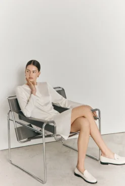 Arella Satin Slip Skirt Ivory -KILA Clothing Shop S06G003 M12 27107 650px 964px