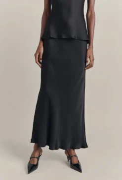 Emma Satin Midi Skirt Black 10 Emma Satin Midi Skirt Black -KILA Clothing Shop S06G004 A01 29872 650px 964px