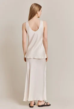 Emma Satin Midi Skirt Ivory 15 Emma Satin Midi Skirt Ivory -KILA Clothing Shop S06G004 M12 27661 650px 964px