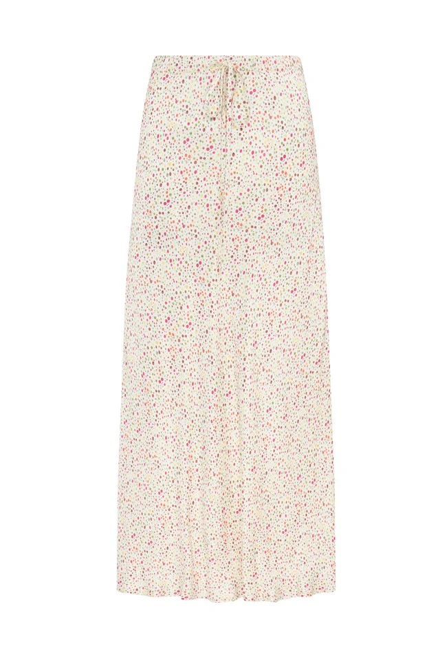 Darcy Satin Midi Skirt Cream Bubble 6 Darcy Satin Midi Skirt Cream Bubble - Image 6