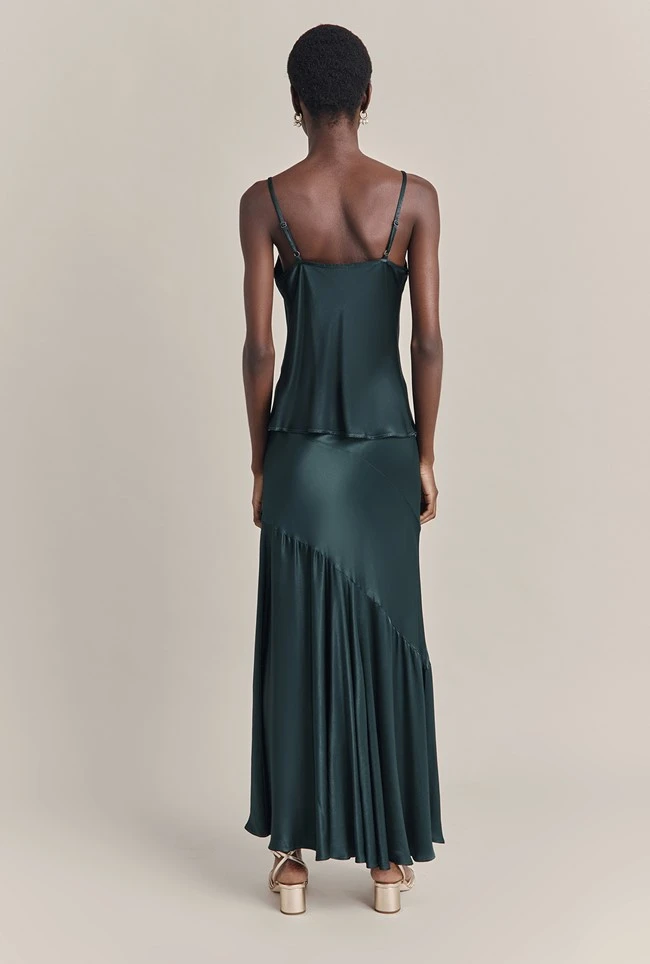 Eileen Satin Midi Skirt Cedar 6 Eileen Satin Midi Skirt Cedar - Image 6