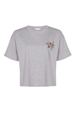 Mia T-Shirt Grey Embroidered -KILA Clothing Shop T02G005 Z45 21881 650px 964px