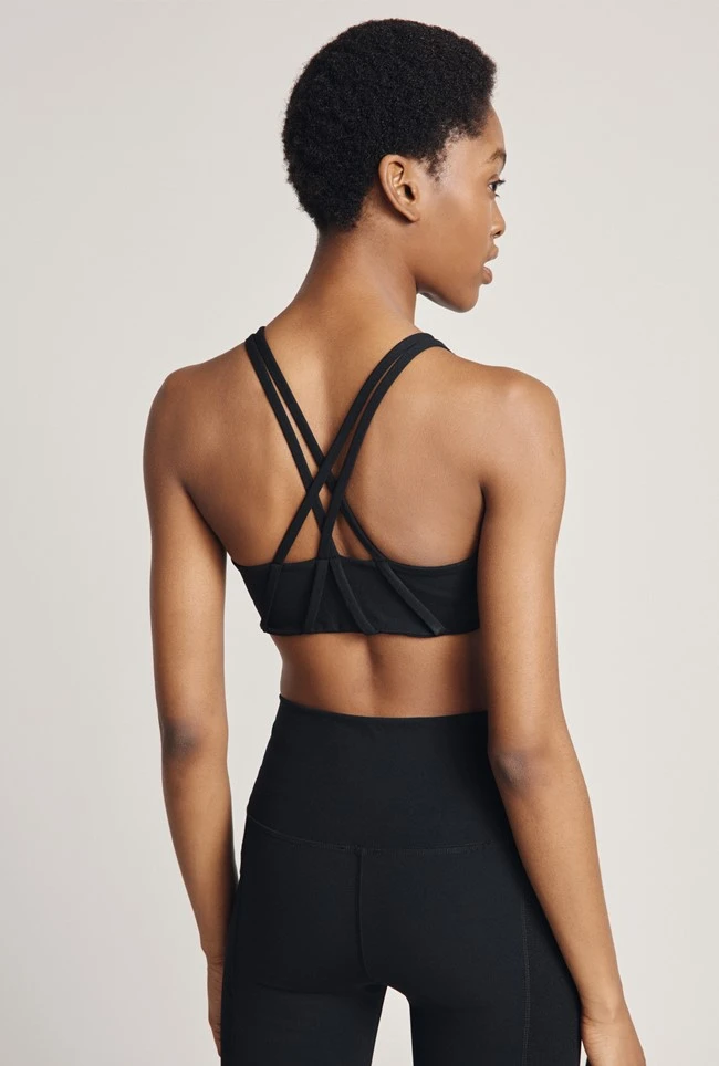 Strappy Bra Black 2 Strappy Bra Black - Image 2