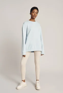 Organic Longline Sweatshirt Pale Blue 9 Organic Longline Sweatshirt Pale Blue -KILA Clothing Shop V02G007 K80 22756 650px 964px