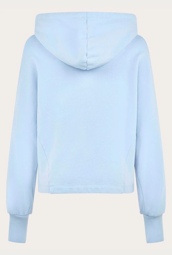 Cropped Organic Hoodie Pale Blue 6 Cropped Organic Hoodie Pale Blue - Image 6