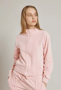 Velour Track Top Pink -KILA Clothing Shop V02G020 H44 24618 650px 964px