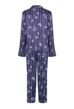 Lara Satin PJ Set Stripe Floral 11 Lara Satin PJ Set Stripe Floral -KILA Clothing Shop Z01G001CK Y90 20804 650px 964px