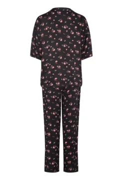 Penny Satin PJ Set Rose Ditsy -KILA Clothing Shop Z01G003CK Y91 20764 650px 964px