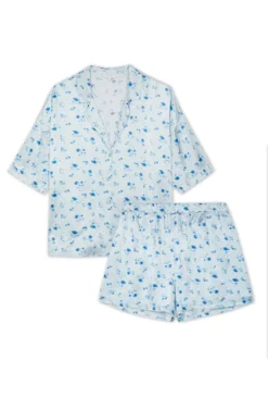 Lucy Satin PJ Set Water Rose -KILA Clothing Shop Z01G008CK Y93 20830 650px 964px